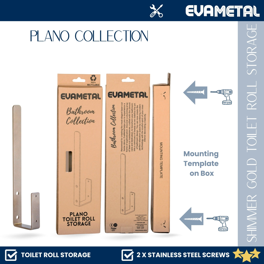 3 Toilet Roll Storage - SHIMMER GOLD