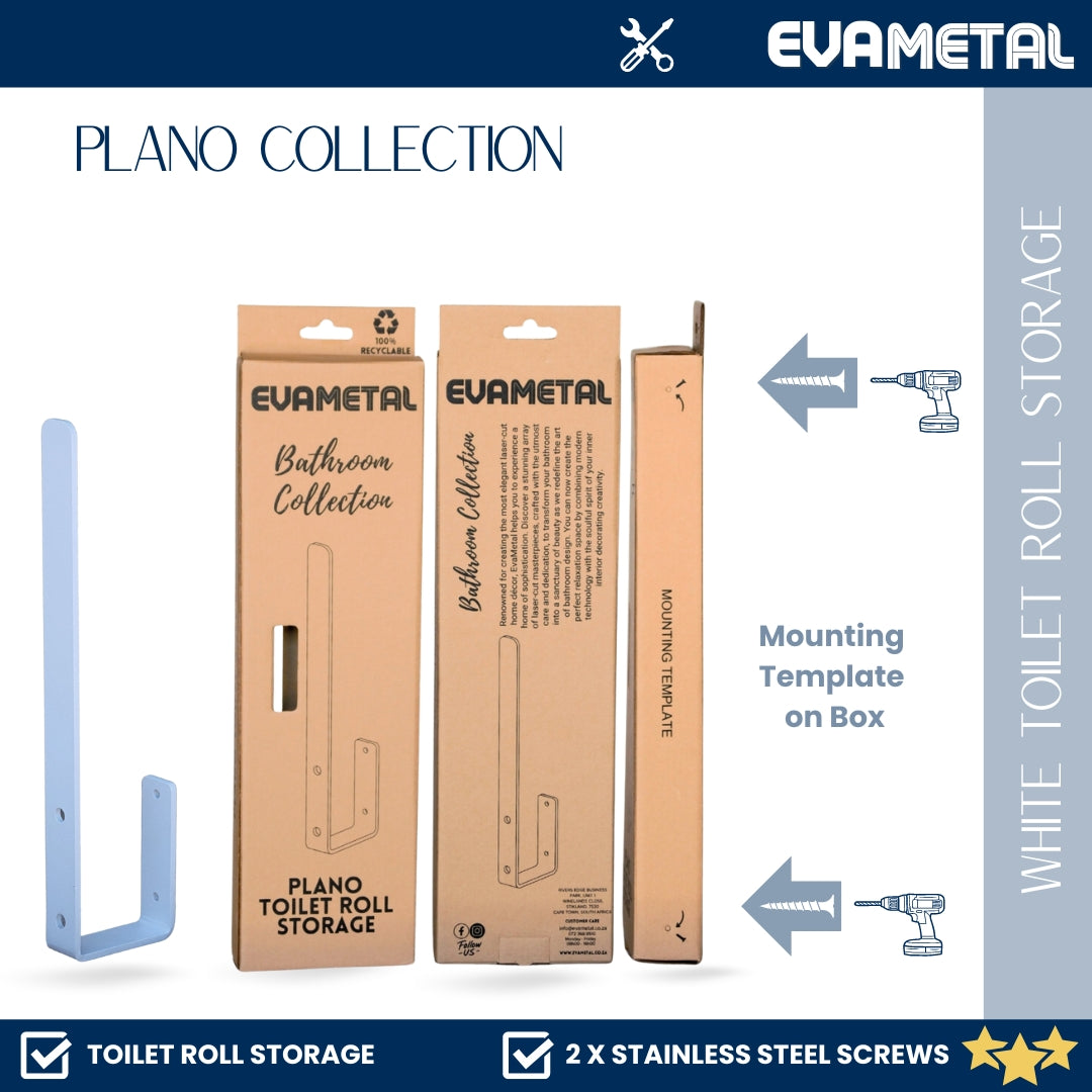 3 Toilet Roll Storage - WHITE