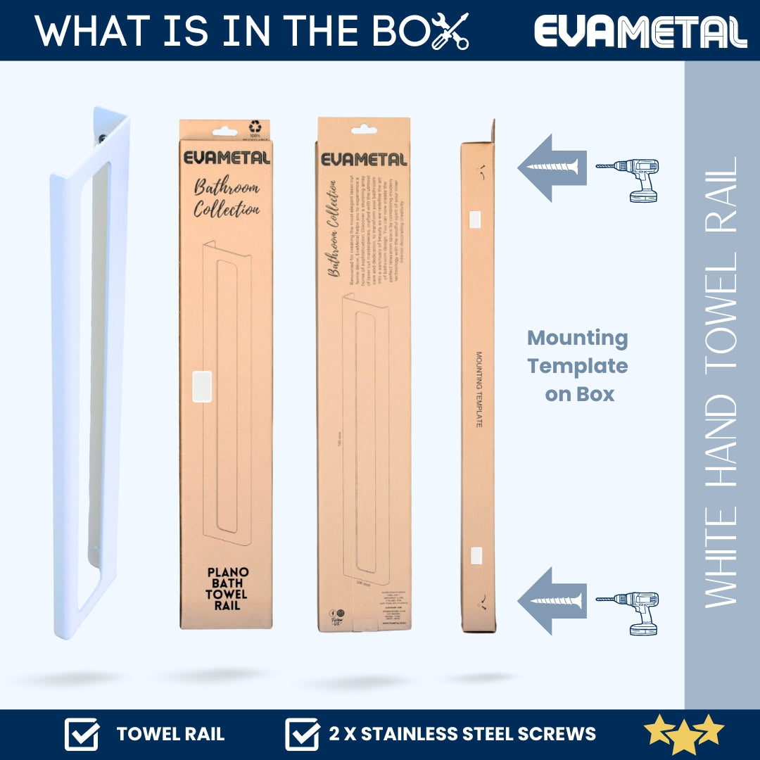 Hand Towel Rail - WHITE - Plano Collection