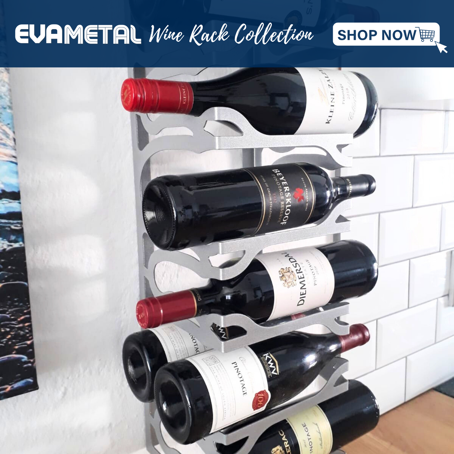 Wine Rack - DOUBLE DEEP – EvaMetal