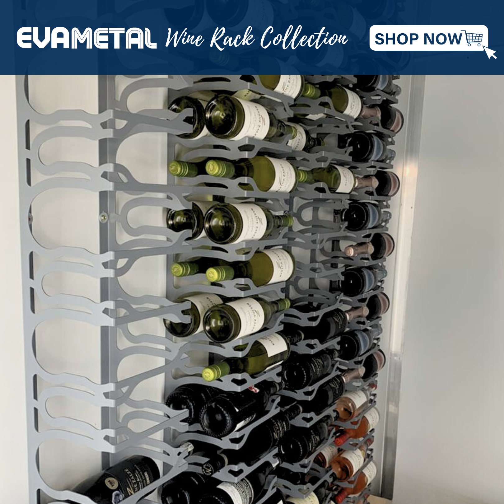 Glass Ceiling Wine Rack Metal Wall Wine Racks: Stylish & On Trend