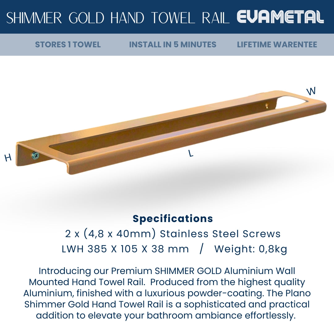 Hand Towel Rail - SHIMMER GOLD - Plano Collection